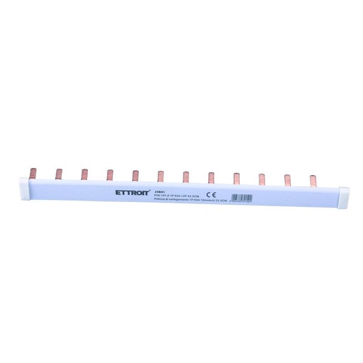 [JXBS1] Pettine Quadro Elettrico Terminale di Collegamento 1P Monopolare 63A 12 Moduli Modello L 90°