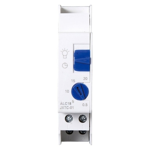 [JXTC-01] Relè Temporizzatore, Timer Luce su Guida Din Interruttore Meccanico 220-240V 16A Per Scale Corridoio ALC18