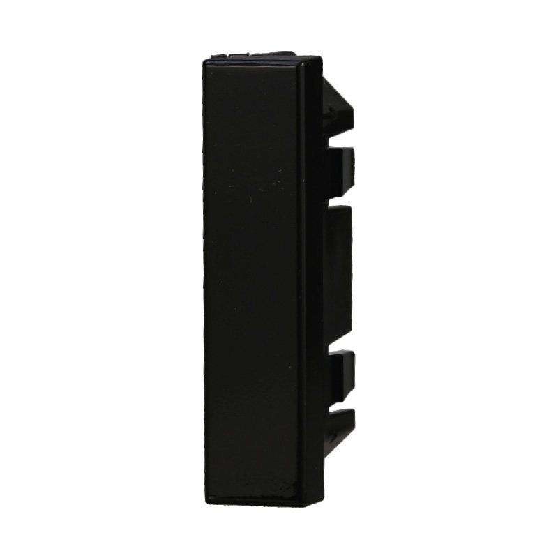 4 Pezzi Copritasti Copriforo Falso Polo 1/2P Mezzo Modulo Posto Nero Compatibile Con Bticino Axolute