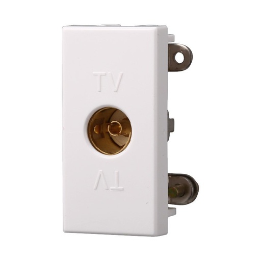 [BAB2251] ETTROIT Connettore Presa TV Femmina Colore Bianco Compatibile Con Bticino Axolute