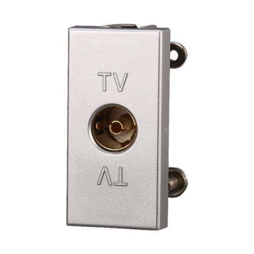 [BAG2251] ETTROIT Connettore Presa TV Femmina Colore Grigio Compatibile Con Bticino Axolute