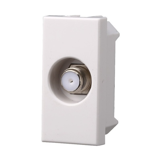 [BAB2252] ETTROIT Connettore Presa TV SAT Satellitare Tipo F Colore Bianco Compatibile Con Bticino Axolute