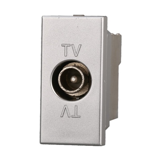 [BAG2250] ETTROIT Connettore Presa TV Terminale Maschio Colore Grigio Compatibile Con Bticino Axolute