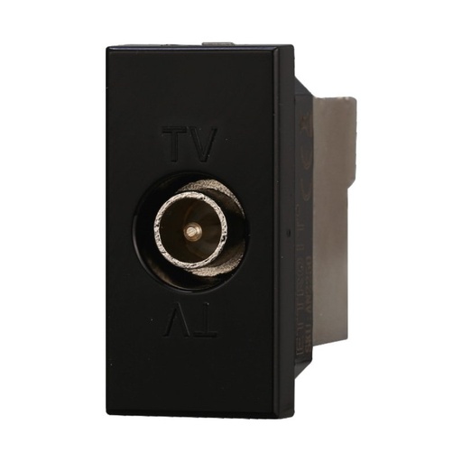 [BAN2250] ETTROIT Connettore Presa TV Terminale Maschio Colore Nero Compatibile Con Bticino Axolute