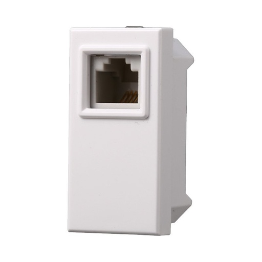 [BAB2354] ETTROIT Connettore Telefonica Presa RJ11 Colore Bianco Compatibile Con Bticino Axolute