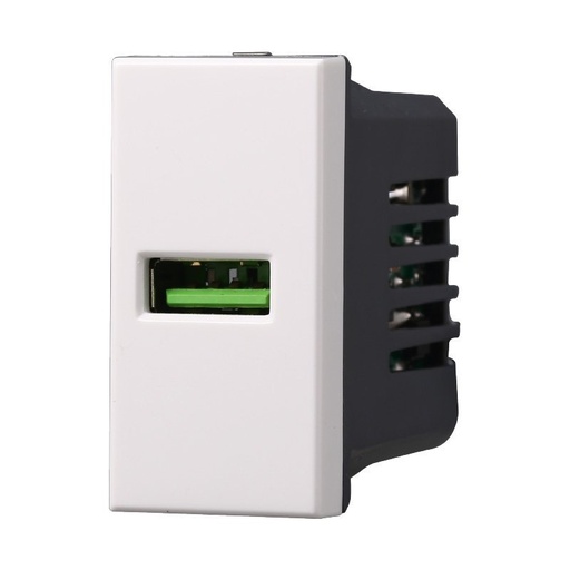 [BAB2401] ETTROIT Modulo Presa Caricatore USB 5V 2,1A Colore Bianco Compatibile Con Bticino Axolute