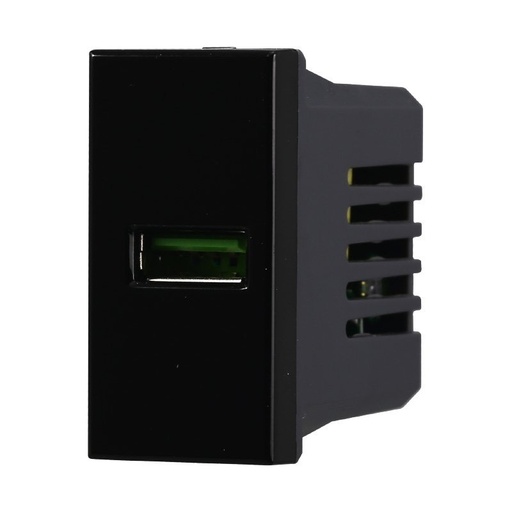 [BAN2401] ETTROIT Modulo Presa Caricatore USB 5V 2,1A Colore Nero Compatibile Con Bticino Axolute