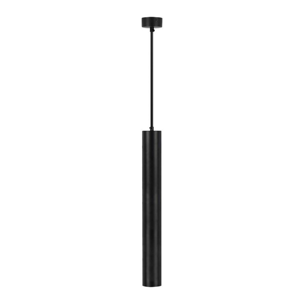 [SV6687] Lampada a Sospensione Cilindro Attacco GU10 Corpo in Alluminio Nero Riflettore Colore Oro D:60*500MM SKU-6687