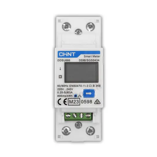 [FV11545] Meter CHINT Monofase Contatore Bidirezionale 1*230V RS485 per Misurazione Precisa e Controllo Energetico Avanzato SKU:11545