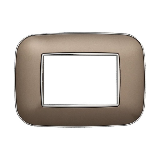 [BAN91310] ETTROIT Placca Orbis Serie Moon 3P Colore Bronzo Compatibile Con Bticino Axolute