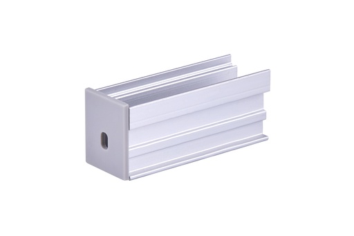 [SP5220] A2ZWORLD Kit Profilo Alluminio Completo Da 2 Metri Per Striscia Led, Larga e Alta Da Incasso, Dimensione 21.3*25.6mm, Larghezza Interna 12mm, 317g/m, Copertura Opale, Tappi Chiusura e Clip Fissaggio Incluso