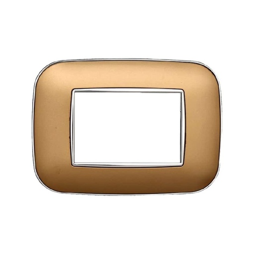 [BAN91311] Placca Orbis Serie Moon 3P Colore Oro Compatibile Con Bticino Axolute