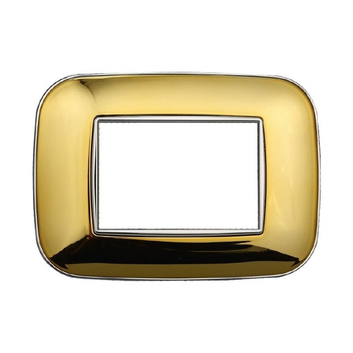 [BAN91312] Placca Orbis Serie Moon 3P Colore Oro Lucido Compatibile Con Bticino Axolute