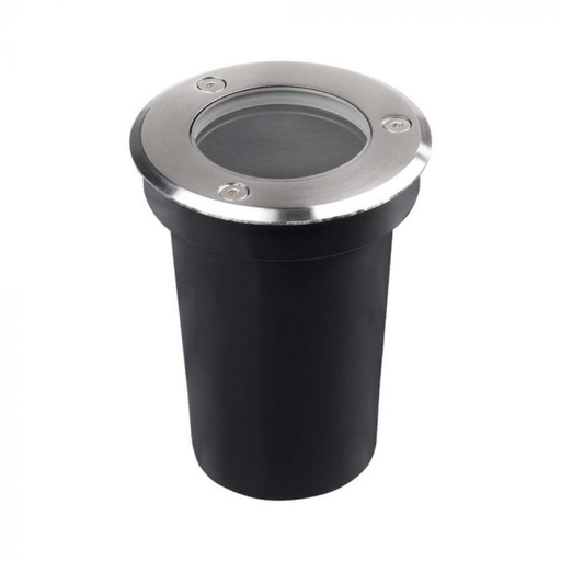 [HS8010]  Portafaretto LED Segnapasso a Cilindro (Max 35W) Rotondo Colore Nero IP67  10374 