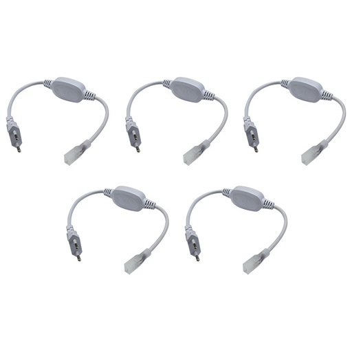 [SL220931] 5 Pezzi Alimentatore Raddrizzatore Adattatore 8A Con Cavo Per Striscia Led COB 220V IP65 SL22011