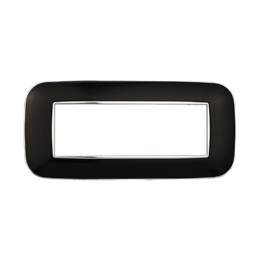 [BAN91602] Placca Orbis Serie Moon 6P Colore Nero Compatibile Con Bticino Axolute