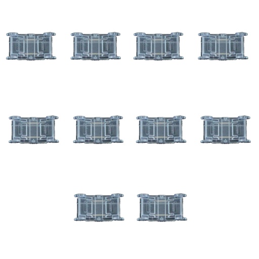 [CL0286] 10 Pezzi Connettore Trasparente Invisibile 8mm 2 PIN per Unire 2 Strisce LED COB