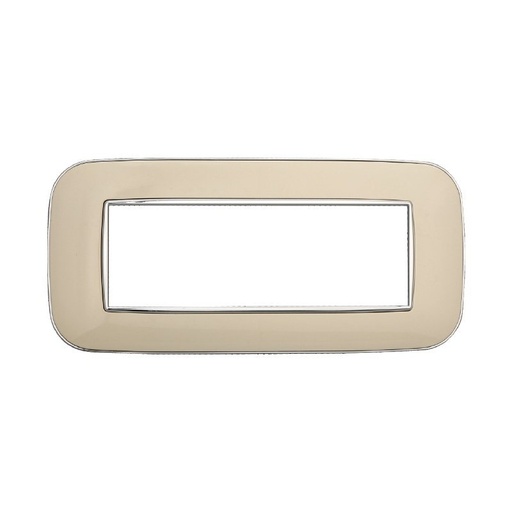 [BAN91609] ETTROIT Placca Orbis Serie Moon 6P Colore Sabbia Compatibile Con Bticino Axolute