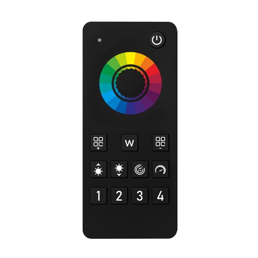 [CLC103R] Telecomando RF 2.4G Per Centralina Controller RGB RF 2.4G   3V Con Pile AAA (Escluso)  3 Canali RGB CLC103W Nero