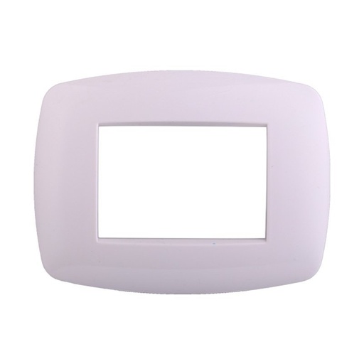 [BLN87301] ETTROIT Placca Slim Serie Space 3P Colore Bianco Compatibile Con Bticino Living Light