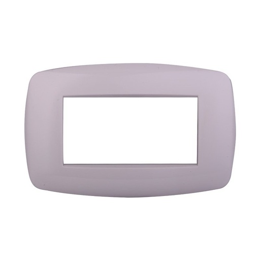 [BLN87401] ETTROIT Placca Slim Serie Space 4P Colore Bianco Compatibile Con Bticino Living Light
