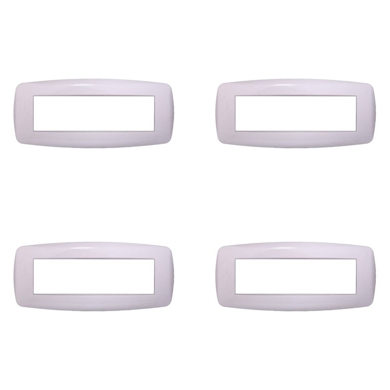 Placca Slim ETTROIT Serie Space 7 Posti/Moduli 507 Compatibile Con Bticino Living, 13 Colori Disponibili