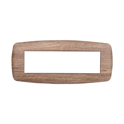[BLN87704] ETTROIT Placca Slim Serie Space 7P Colore Legno Chiaro Compatibile Con Bticino Living Light