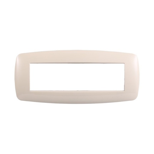 [BLN87709] ETTROIT Placca Slim Serie Space 7P Colore Sabbia Compatibile Con Bticino Living Light