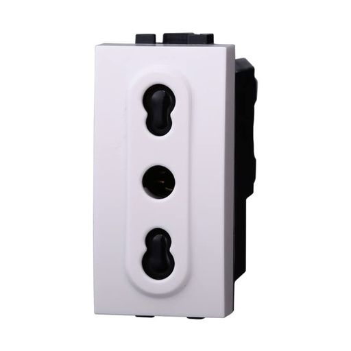 [BLB2001] ETTROIT Presa Bipasso Bivalente 2P+T 10/16A Colore BIANCO Compatibile Con Bticino Living Light