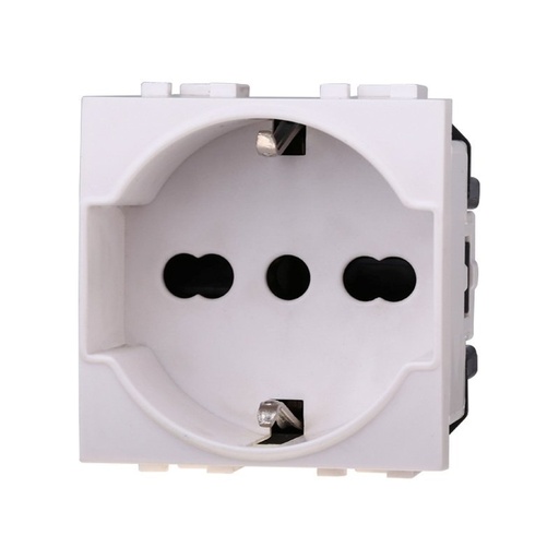 [BLB2102] ETTROIT Presa Schuko 2P+T 16A Colore BIANCO Compatibile Con Bticino Living Light