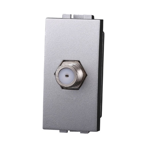 [BLG2252] ETTROIT Presa TV SAT A Vite Satellitare Tipo F Colore GRIGIO Compatibile Con Bticino Living International