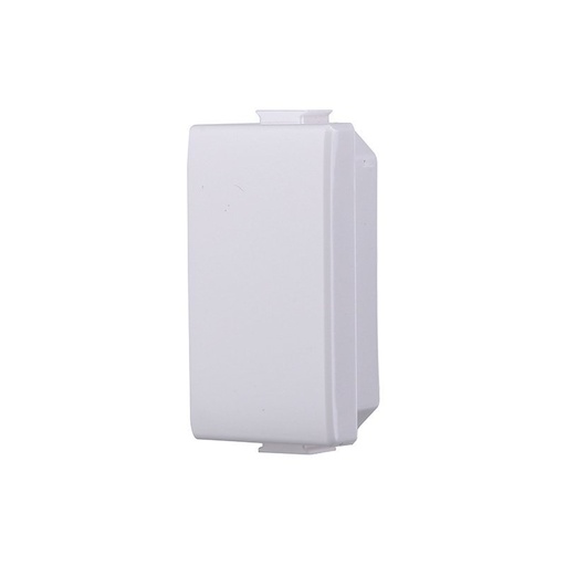 [MT0100] 2 Pezzi Copritasti Copriforo Falso Polo 1P Bianco Compatibile Con Bticino Matix