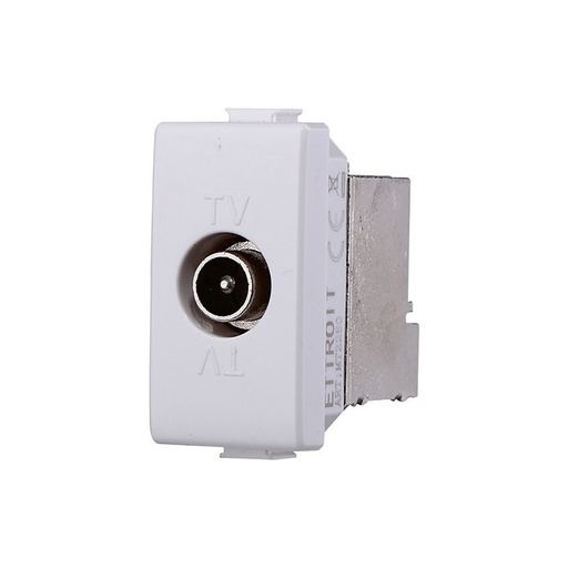 [MT2250] ETTROIT Connettore Presa TV Terminale Maschio Colore Bianco Compatibile Con Bticino Matix