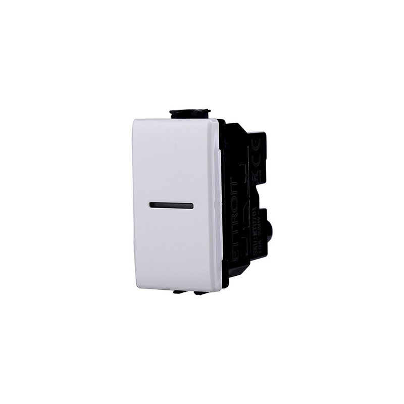 Interruttore Assiale 1P 16A Unipolare Bbianco Compatibile Con Bticino Matix