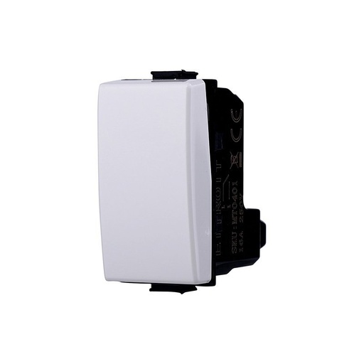 [MT0901] ETTROIT Invertitore 1P 16A Colore Bianco Compatibile Con Bticino Matix