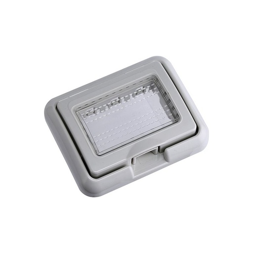 [MT2703] Placca con Coperchio 3P Supporto Stango Idrobox IP55 Compatibile Con Bticino Matix