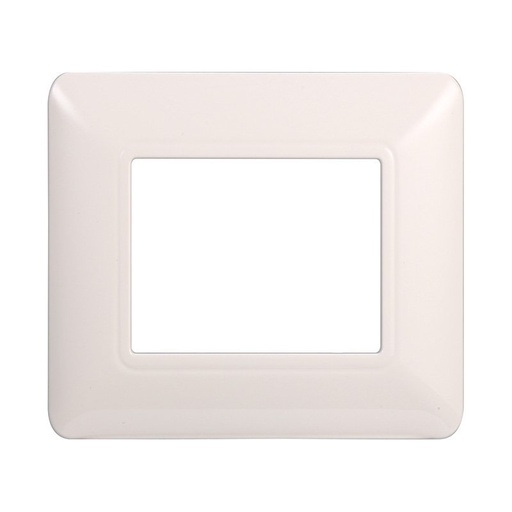 [MT83201] ETTROIT Placca Plastica Serie Solar 2P Colore Bianco Compatibile Con Bticino Matix