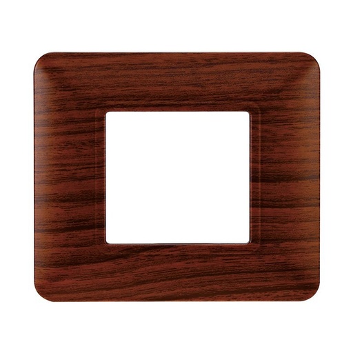 [MT83203] ETTROIT Placca Plastica Serie Solar 2P Colore Radica Compatibile Con Bticino Matix