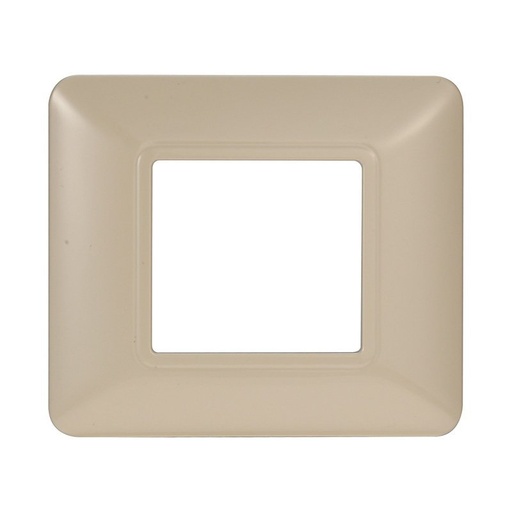 [MT83209] ETTROIT Placca Plastica Serie Solar 2P Colore Sabbia Compatibile Con Bticino Matix