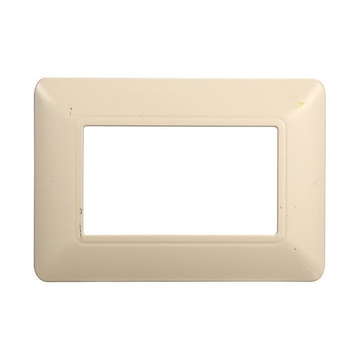 [MT83309] ETTROIT Placca Plastica Serie Solar 3P Colore Sabbia Compatibile Con Bticino Matix