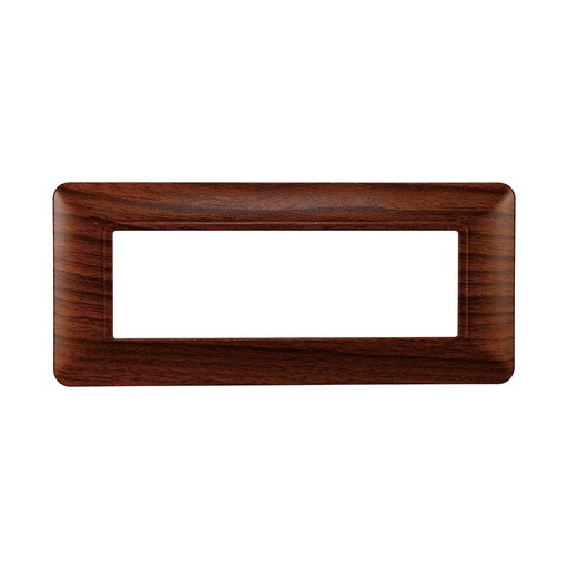 [MT83603] Placca Plastica Serie Solar 6P Colore Radica Compatibile Con Bticino Matix