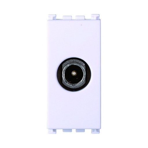 [VA2250B] ETTROIT Connettore Presa TV Terminale Maschio Colore Bianco Compatibile Con Vimar Arke