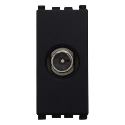 [VA2250] ETTROIT Connettore Presa TV Terminale Maschio Colore Nero Compatibile Con Vimar Arke