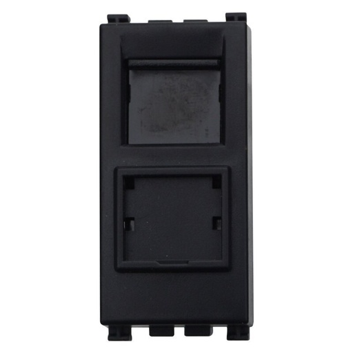 [VA2355] ETTROIT Connettore Rete Presa Dati RJ45 CAT5E Colore Nero Compatibile Con Vimar Arke