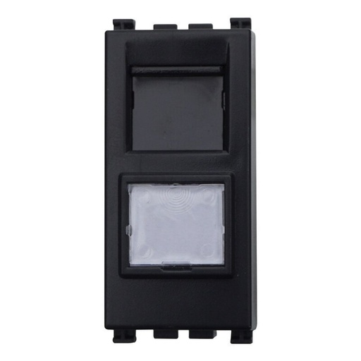 [VA2356] ETTROIT Connettore Rete Presa Dati RJ45 CAT6 Colore Nero Compatibile Con Vimar Arke