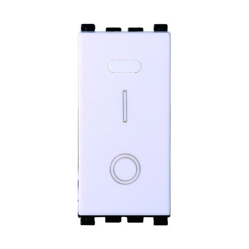 [VA0402B] Interruttore 16A Bipolare 0-1 Colore Bianco Compatibile Con Vimar Arke