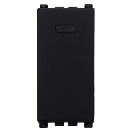 [VA0901] ETTROIT Invertitore 1P 16A Unipolare Colore Nero Compatibile Con Vimar Arke