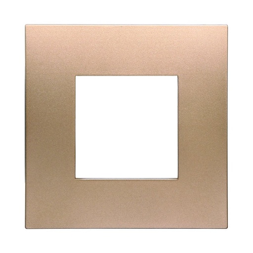 [VA83211] ETTROIT Placca Plastica Serie Venus 2P Colore Oro Compatibile Con Vimar Arke
