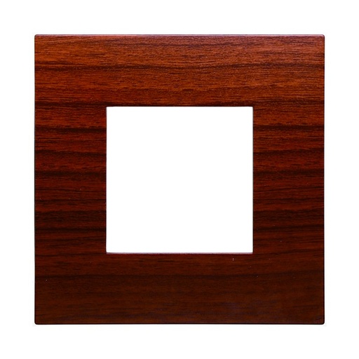 [VA83203] ETTROIT Placca Plastica Serie Venus 2P Colore Radica Compatibile Con Vimar Arke