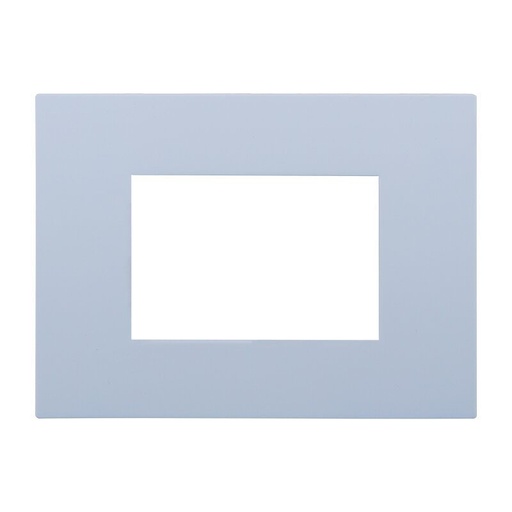 [VA83301] ETTROIT Placca Plastica Serie Venus 3P Colore Bianco Compatibile Con Vimar Arke